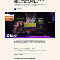 M&A in Colombia Grows 14% in H1 2025, according to TTR Data
